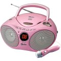 KidDesigns Barbie CD Radio Boombox with Microphone