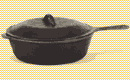 Cast Iron Chicken Fryer with Lid